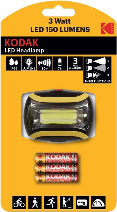 Kodak LED Koplamp (3 Watt - 150 Lumen)