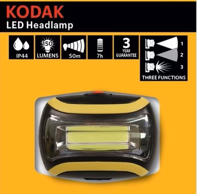 Kodak LED Koplamp (3 Watt - 150 Lumen)
