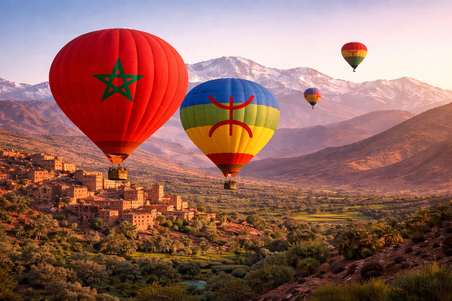 Ballonvaart met berberontbijt