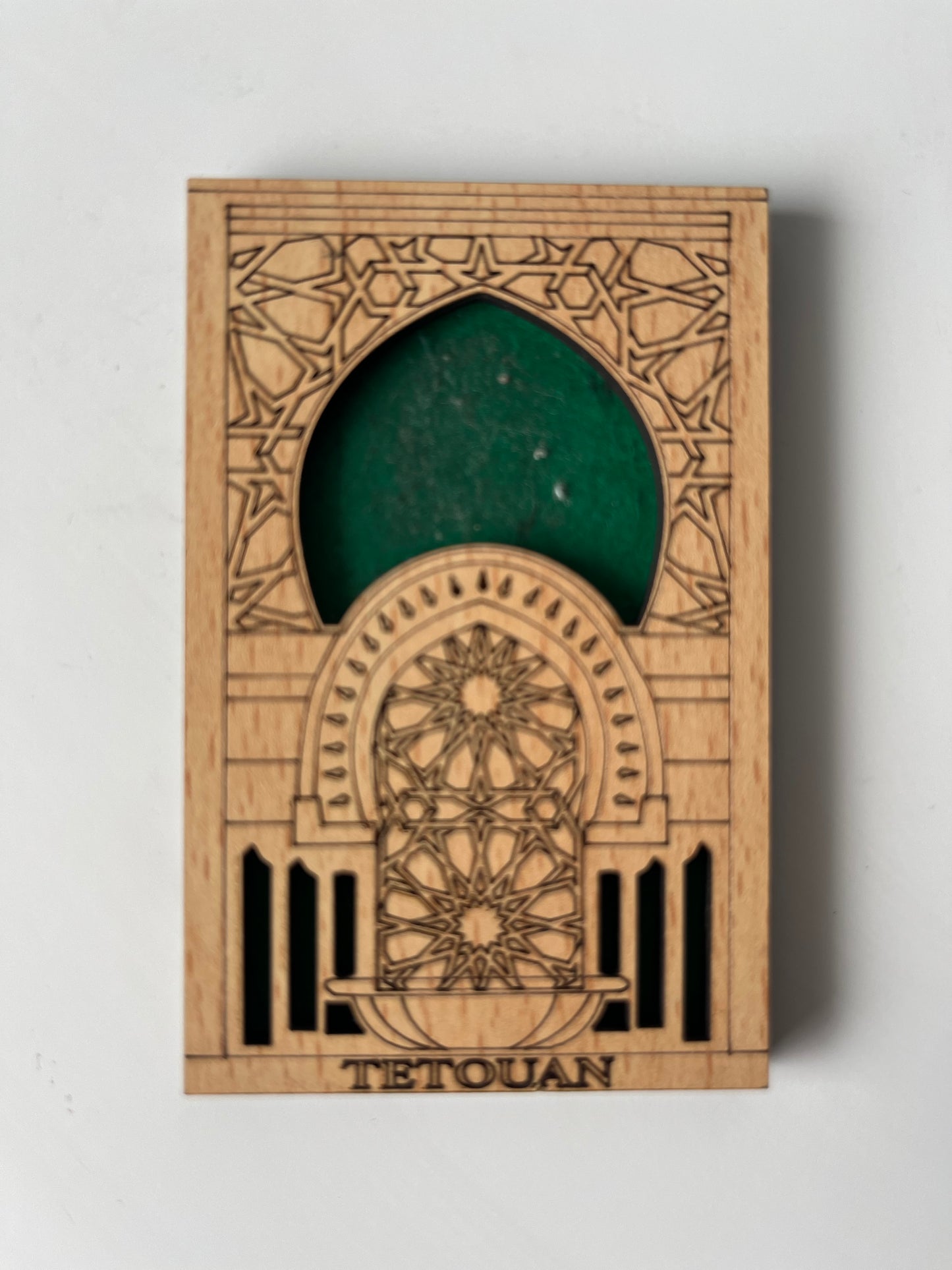 Koelkastmagneet Tetouan poort blauw
