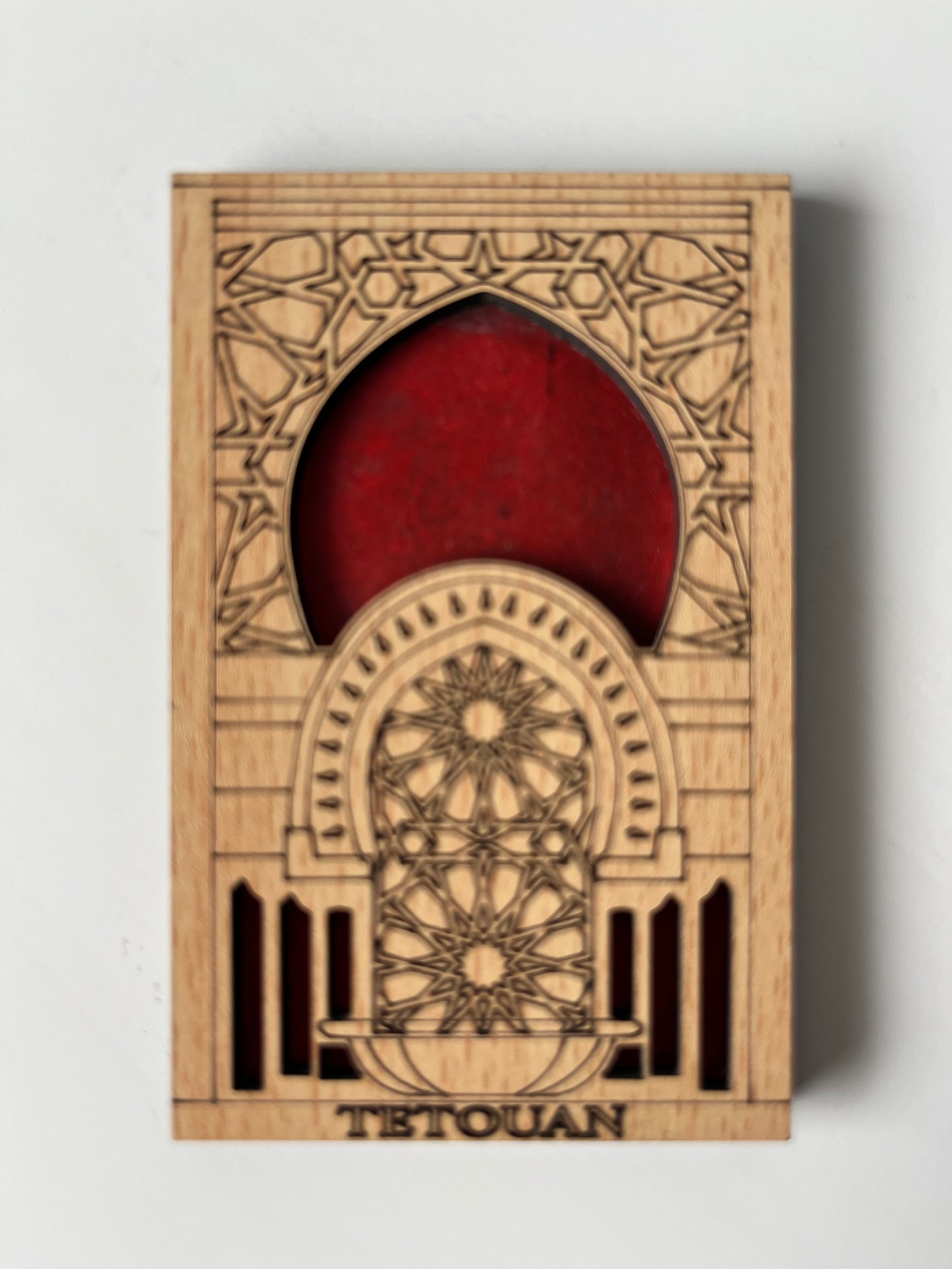 Koelkastmagneet Tetouan poort blauw